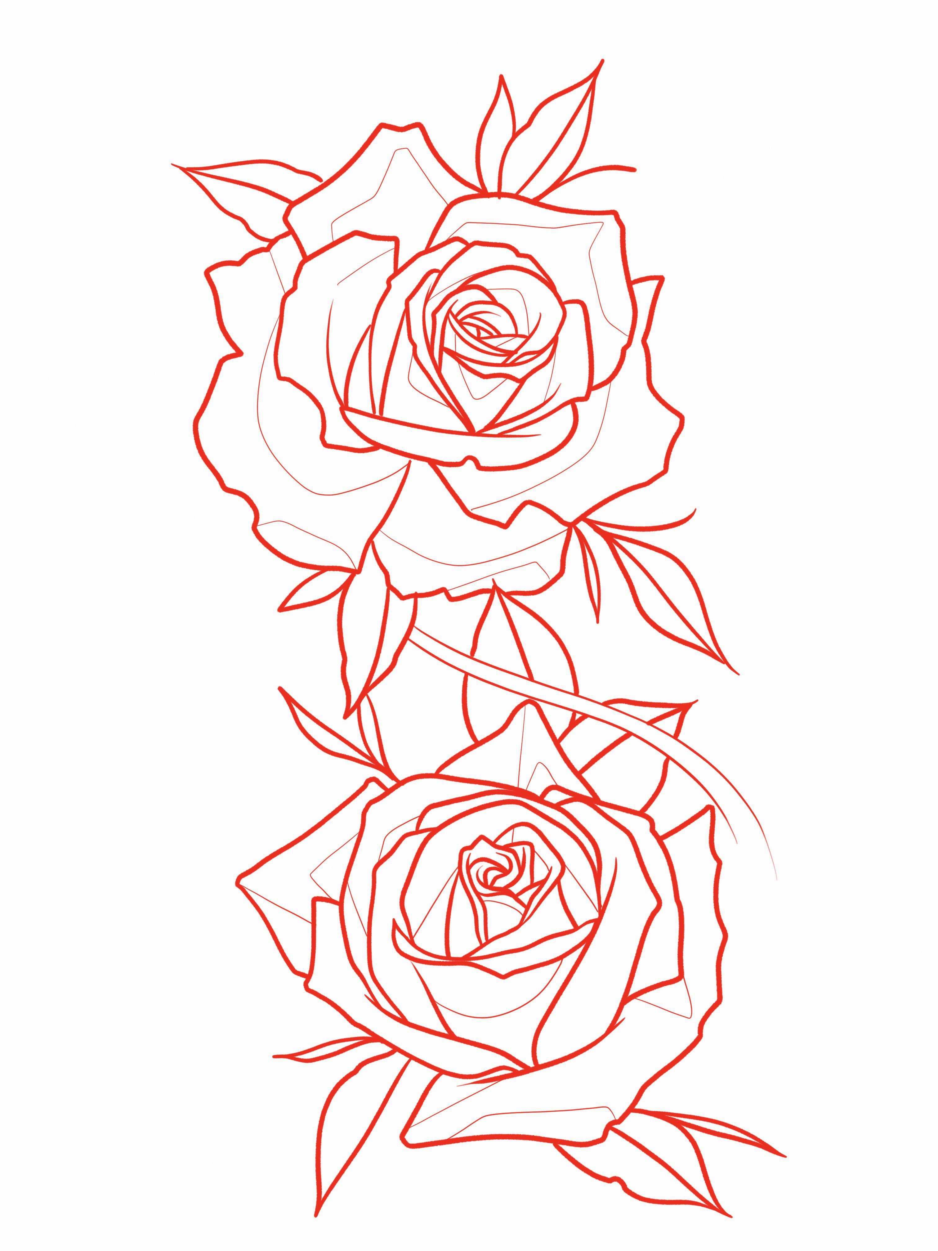 Rose Tattoo Stencil - 29 Tattoo Tips [2023]