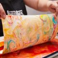 Creating Unique Marbled Paper Artwork at Home